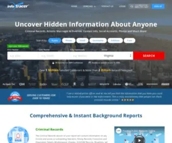 Infotracer.com(Access over 5 billion public records nationwide) Screenshot
