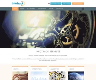 Infotrack.com(Court filing integration for modern law firms) Screenshot