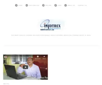 Infotrex.com(IT Company Website Template) Screenshot