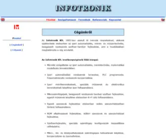 Infotronik.hu(Automatizálás) Screenshot