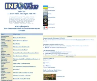 Infoukes.com(Information Resource about Ukraine and Ukrainians) Screenshot