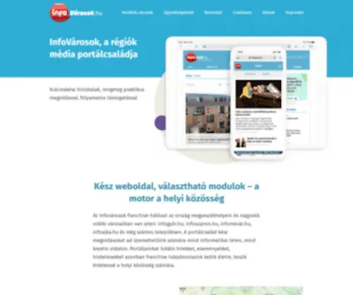 Infovaros.hu(InfoVárosok.hu) Screenshot