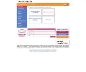 Infoveriti.pl(Dostawca informacji biznesowych) Screenshot