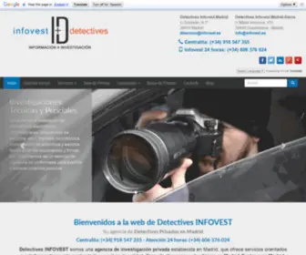 Infovest.es(Detectives Privados en Madrid INFOVEST) Screenshot