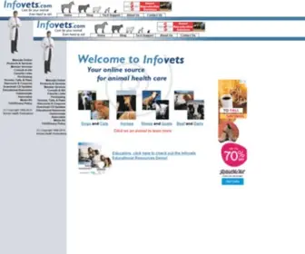 Infovets.com(Animal health care for dogs) Screenshot