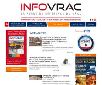 Infovrac.com(La revue de référence du vrac) Screenshot