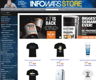 Infowarsshop.com(The ALEX JONES INFOWARS STORE) Screenshot