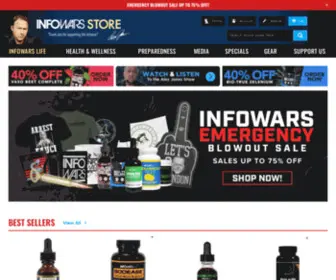 Infowarsstore.com(The Alex Jones Infowars Store) Screenshot