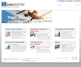 Infowerk.at(Konferenzraum-Ausstattung und Aviation eLearning) Screenshot