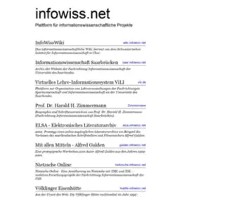 Infowiss.net(Plattform) Screenshot