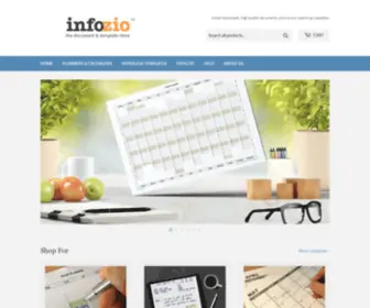 Infozio.com(Documents, templates, planners, calendars and more) Screenshot