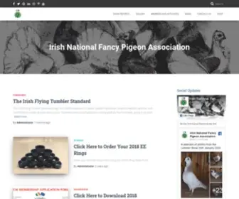 Infpa.com(Irish National Fancy Pigeon Association) Screenshot