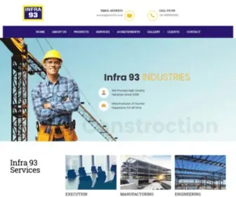 Infra93.co.in(Infra93 Industries) Screenshot