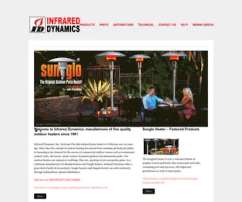 Infradyne.com(Infrared Dynamics) Screenshot