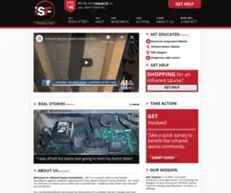 Infraredsaunafoundation.org(Infrared Sauna Foundation) Screenshot