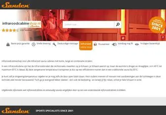 Infraroodcabineshop.nl(Infraroodcabineshop voor alle Infrarood sauna cabines met korte) Screenshot