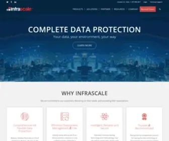 Infrascale.com(Data Protection Solutions) Screenshot