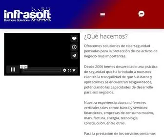 Infrasoftcorp.com(Soluciones empresariales de ciberseguridad) Screenshot