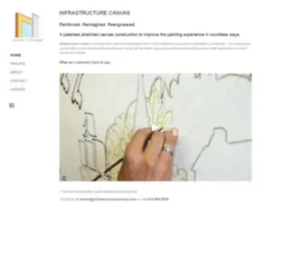 Infrastructurecanvas.com(Professional art canvas) Screenshot