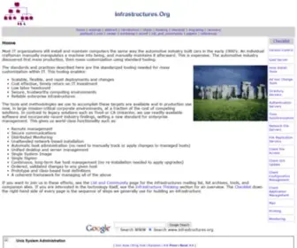 Infrastructures.org(Best Practices in Automated Systems Administration and Infrastructure Architecture) Screenshot