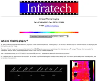 Infratech.ltd.uk(Infratech Thermal Imaging) Screenshot