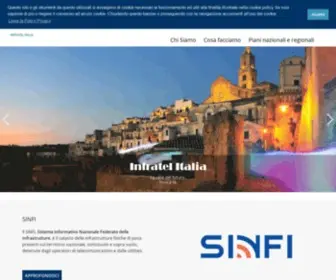 Infratelitalia.it(Infratel Italia società in) Screenshot