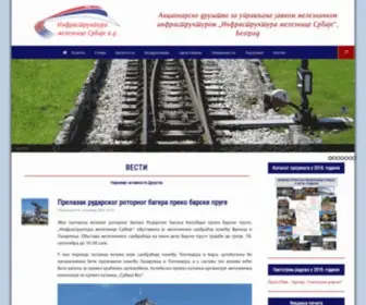 Infrazs.rs("Инфраструктура железнице Србије" ад) Screenshot