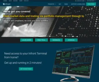 Infrontservices.com(Market data & trading software for peak performance) Screenshot