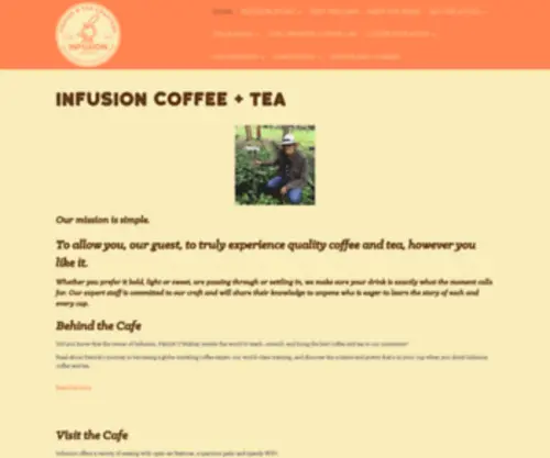 Infusioncoffeetea.com(Infusion Coffee) Screenshot