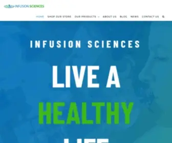 Infusionsciences.com(Health and Vitality from the Inside Out) Screenshot