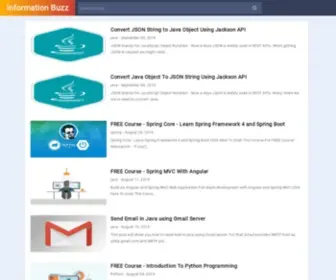 Infybuzz.com(Information Buzz) Screenshot