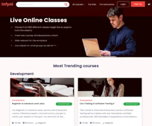 Infyni.com(Learn From Industry Experts) Screenshot