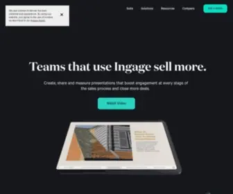 Ingage.io(Cloud-Based, Interactive Sales Presentation Software) Screenshot
