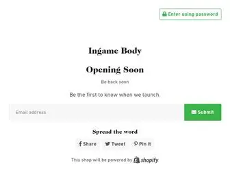 Ingamebody.com(Ingame Body) Screenshot