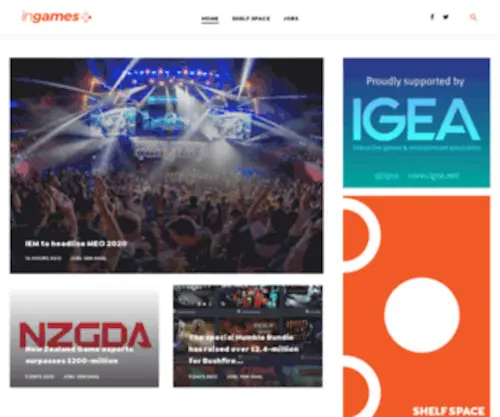 Ingames.com.au(Home) Screenshot