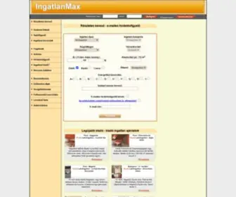 Ingatlanmax.hu(EladĂł ingatlanok) Screenshot