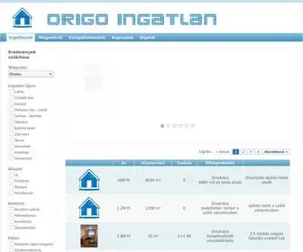 Ingatlantrade.hu(Origo Ingatlan) Screenshot