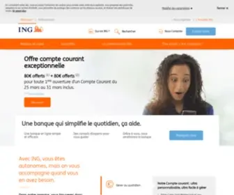 Ingdirect.fr(Banque ING : une gamme complète pour tous vos projets de vie) Screenshot