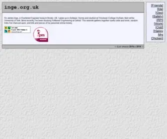 Inge.org.uk(James Inge) Screenshot