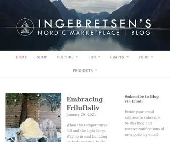 Ingebretsens-Blog.com(Ingebretsen's Nordic Marketplace) Screenshot