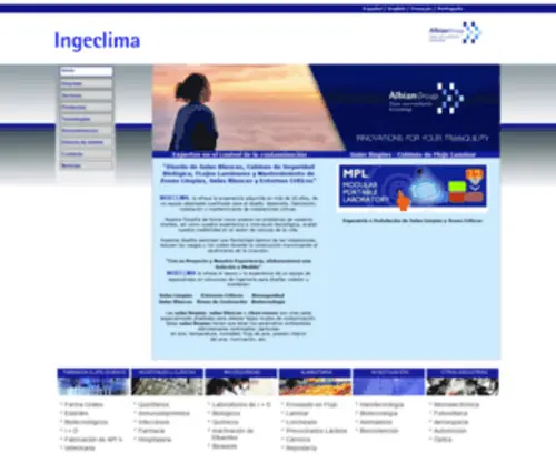 Ingeclima.com(Albian Group) Screenshot