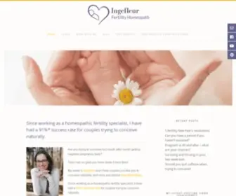 Ingefleur.com(Tailored natural fertility treatment so you can start or grow your family) Screenshot