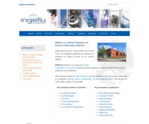 Ingeflu.com(Bureau d'Ingénierie et de Conseil en Technologies) Screenshot