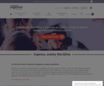 Ingenico.cz(Ingenico Czech Republic & Slovakia) Screenshot