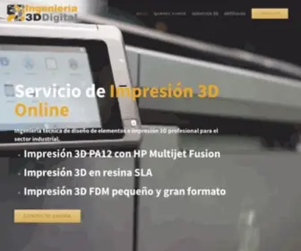 Ingenieria3DDigital.es(Impresión 3D Online) Screenshot