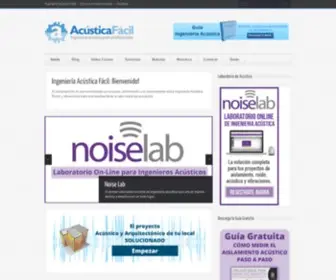 Ingenieriaacusticafacil.com(Formación y software en ingeniería acústica) Screenshot