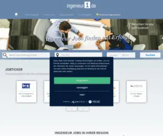 Ingenieur1.de(Jobbörse für Ingenieure & Techniker) Screenshot