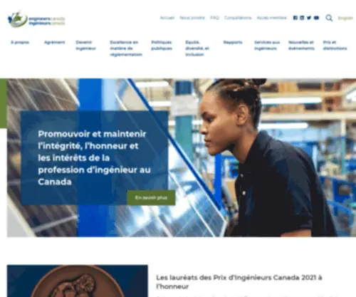 Ingenieur.ca(Engineers Canada) Screenshot