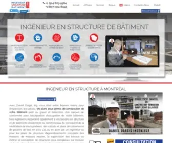 Ingenieurstructurebatiment.com(Ingénieur en structure Montréal) Screenshot