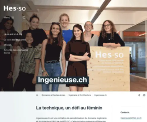 Ingenieuse.ch(Haute école) Screenshot